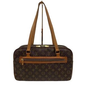Monogram Cite GM M51181 Shoulder Bag Canvas Brown Authentic 12633